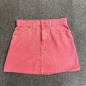 Gap Denim 100% Cotton Hot Pink Jean Mini Skirt Size 8/29 Bright Retro Summer